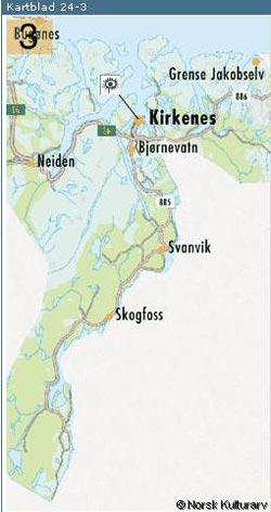 Kart Sør-Varanger